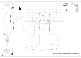 Stropné svietidlo CIRCLE 1 biele