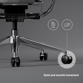 Ergonomické kreslo Diablo V-Master, čierno-biele