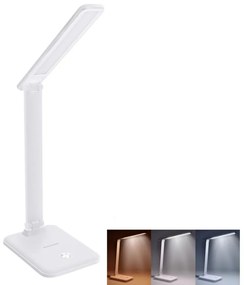 Solight WO64-W - LED Stmievateľná stolná lampa LED/10W/230V 3000/4500/6000K biela WO64-W