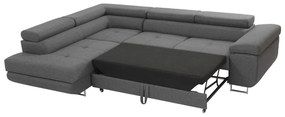 Rohová rozkladacia pohovka Talvio (P) (ekokoža soft 011 + lux 06). Vlastná spoľahlivá doprava až k Vám domov. 1051111