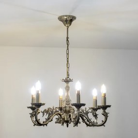 Brilagi - Luster na reťazi CLASSIC 6xE14/60W/230V mosadz