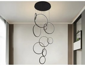 LED Stmievateľný luster na lanku LED/290W/230V 3000-6500K + diaľkové ovládanie