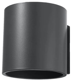 Nástenné svietidlo Orbis, 1x tmavosivé kovové tienidlo