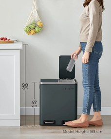 Recyklačný odpadkový kôš SONGMICS LTB30GS