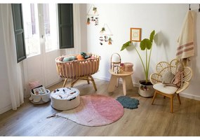 Ružový prateľný ručne tkaný bavlnený detský koberec 100x150 cm Ramona the Radish – Lorena Canals