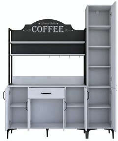 Set kuchynských skriniek Jenaretta 49 (biela + čierna). Vlastná spoľahlivá doprava až k Vám domov. 1107098