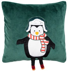 4Home Vianočná obliečka na vankúšik Penguin, 40 x 40 cm