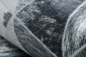 Koberec PATCHWORK 21722 sivý - imitácia kože krava, trojuholníky