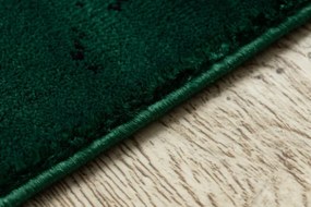 Koberec EMERALD exkluzívny 1020 glamour, styl marmur, trojuholníky fľaškovo zelený / zlatý