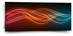 Sablio Obraz Abstrakcia strip - 110x50 cm