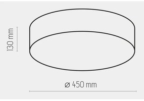 Stropné svietidlo RONDO 4xE27/15W/230V pr. 45 cm biela