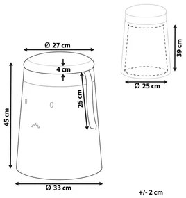 Taburetka SARI (béžová) (s úl. priestorom). Vlastná spoľahlivá doprava až k Vám domov. 1023142