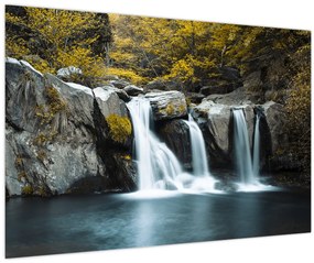 Obraz - Vodopády, Lushan, Čína (90x60 cm)
