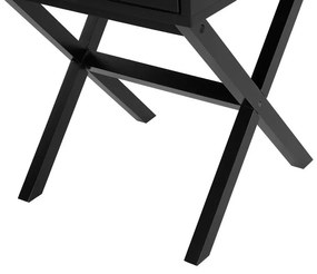 Konferenčný stolík s jednou zásuvkou čierny MONROE Beliani
