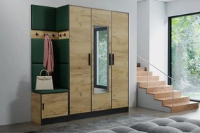 Predsieňový nábytok Roj 14 craft + Kronos 19 zelený