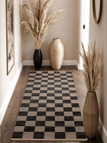 Behúň Handloom 106333 Rex White Black, 80x300, čiernobiela, chodba / predsieň, Hanse Home