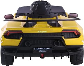 LEAN CARS Lamborghini Huracan batérie auto žltá