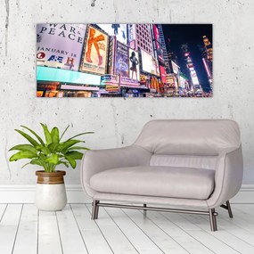 Obraz - New York Theater District (120x50 cm)