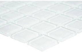 Sklenená mozaika CM 4040 biela 30,5x32,5 cm