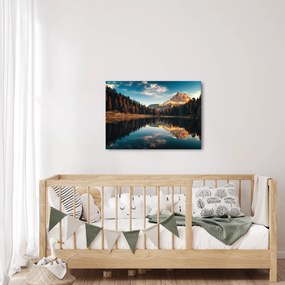 Obraz - Alpy, Taliansko, Dolomity, Lago Antorno (70x50 cm)