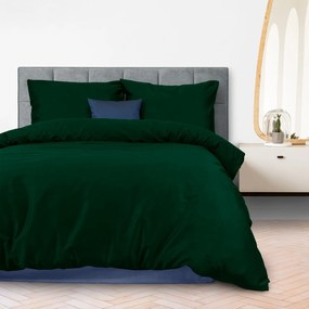 Darymex SATÉNOVÉ OBLIEČKY SATINLOVE CLASSIC 200X220 CM, 2KS 70X80 CM TMAVOZELENÉ