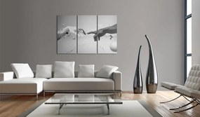 Artgeist Obraz - Touch in black-and-white Veľkosť: 60x40, Verzia: Na talianskom plátne