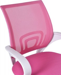 Kancelárska stolička FB-BIANCO ružová/biela