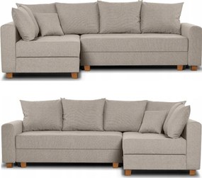 Rozkladací Rohovník Revo Konsimo Rohovka S Funkciou Spania Kontajner Béžová