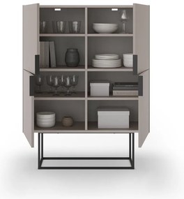 Sivobéžová skrinka 100x130 cm Titan – Marckeric