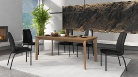 BARI Dub Orechový (karamelový) 180x90 cm (+2 vložky 45 cm) - DREVENÝ STÔL V JAPANDI/ŠKANDINÁVSKOM ŠTÝLE, ROZKLADACÍ DO 270 cm!