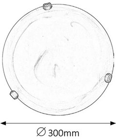 Rabalux ALABASTRO 3203 stropné svietidlo 1x60W | E27 | IP20 - biely alabaster