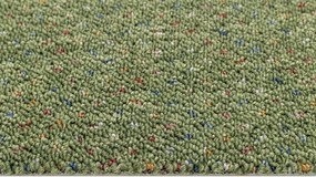 Betap, Metrážny koberec Virtuose 42, na mieru, šíře 4m, zelená, filc, chodba / predsieň