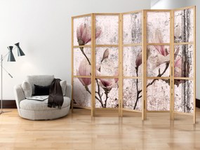 Artgeist Japonský paraván - Vintage Magnolias II Veľkosť: 225x161