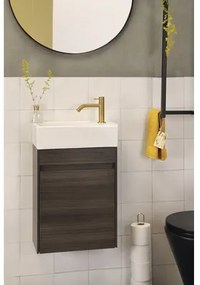 Kúpeľňová skrinka pod umývadlo Differnz Hura L dub sivý 39,5x52x21,5 cm