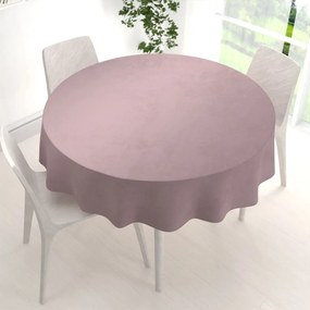 Biante Zamatový okrúhly obrus Velvet Premium SVP-031 Tmavo staroružový Ø 140 cm