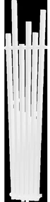 Mexen Omaha dekoratívny radiátor 1800 x 420 mm, 655 W, Biela - W208-1800-420-00-20