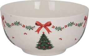 Miska na polievku so stromčekmi Christmas Harmony - Ø 14*7 cm / 500 ml