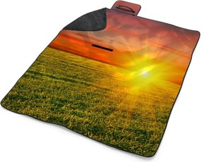 Sablio Plážová deka Západ slnka nad lúkou: 200x140 cm