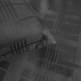 SATÉNOVÉ OBLIEČKY MARSELA EXCLUSIVE 160X200 CM, 2KS 70X80 CM TMAVOSIVÉ