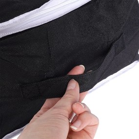 VILDE Textilný úložný box na posteľnú bielizeň, 45 x 30 x 20 cm