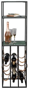 Zeleno-čierny regál na víno na 9 fliaš Mil - Dutchbone