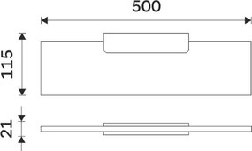 Nimco Polica, 50 cm MAYA - MA 29091B-50-26