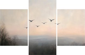 Obraz - Hejno vtákov (90x60 cm)