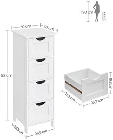 VASAGLE Príručná skrinka LHC40W