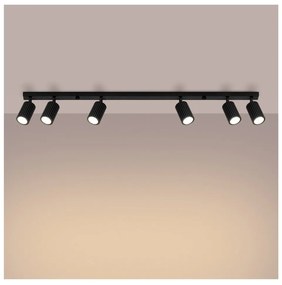 Čierne bodové svietidlo 6,5x117 cm Gleam – Sollux