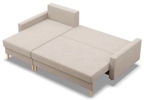 Rohová rozkladacia sedačka BLANK Elegant béžová