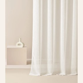 Room99 Záclona na krúžkoch Sensia Jednofarebná Farba: Krémová, Veľkosť: 300 x 250 cm