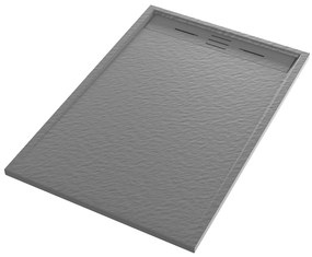 Erga Almac, SMC sprchová vanička 120 x 80 x 3 cm, šedá matná, ERG-GMA-AL-80120G