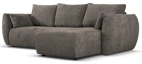 Sivá rohová pohovka (pravý roh) Matera – Cosmopolitan Design