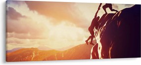 Obraz - Horolezci (120x50 cm)